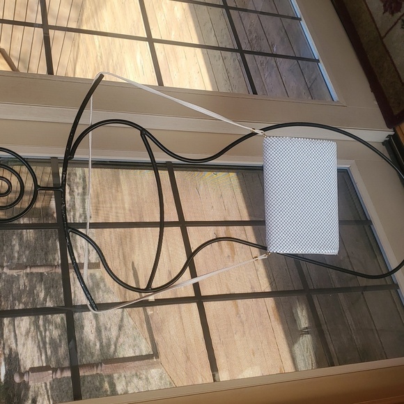 Whiting & Davis Collection Elegant White Clutch and Shoulder Bag - Picture 7 of 10